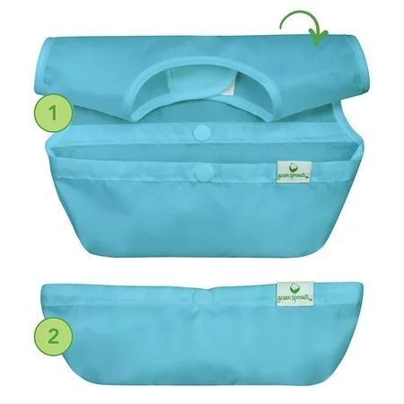 green sprouts 3-Pack Butterfly Snap & Go Easy-Wear Bibs in Aqua/Pink | Walmart (US)