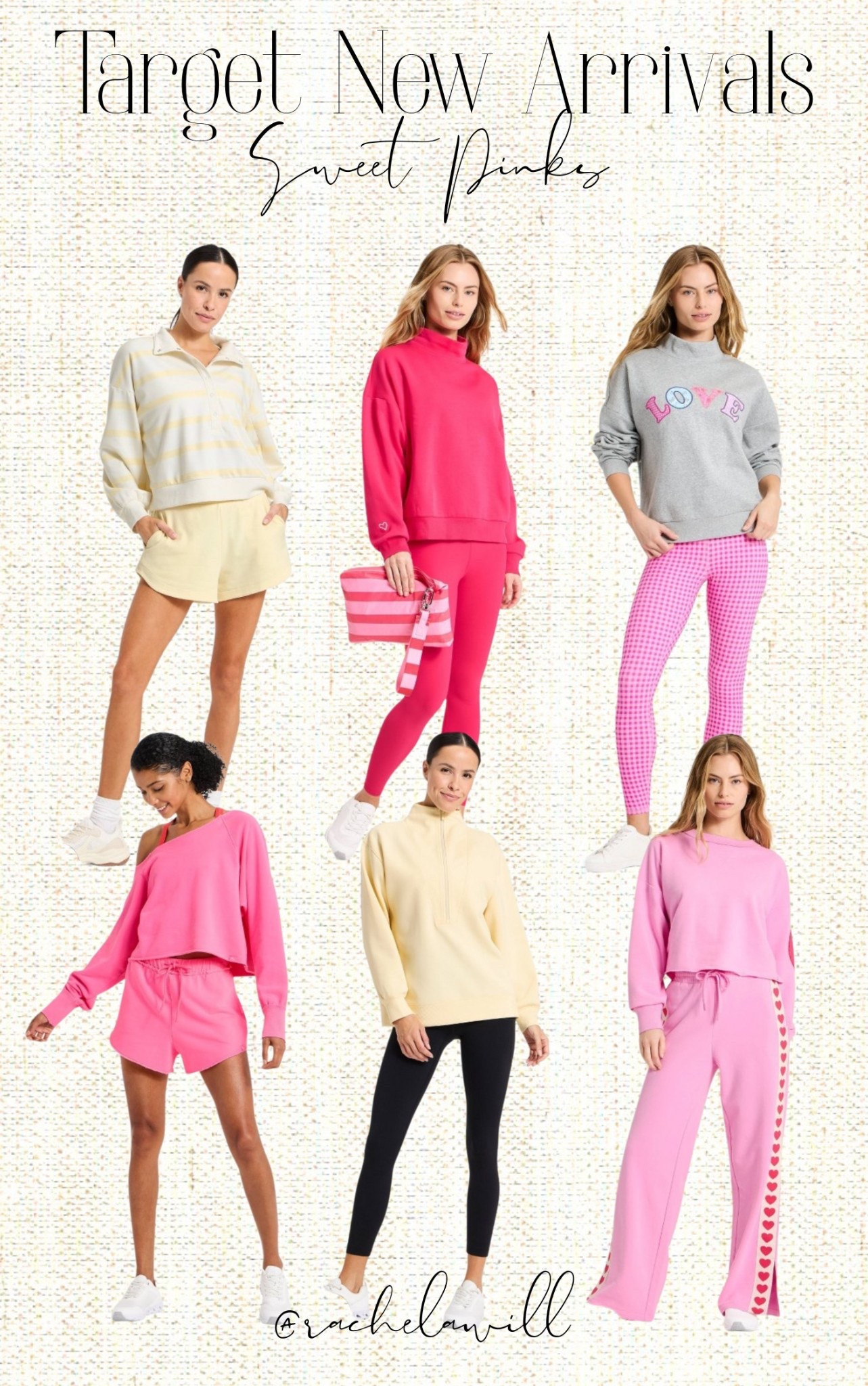 Target is understood with their new spring + Galentine’s loungewear 💖✨
Fun prints, happy colors, and the coziest fits that feel perfect for movie nights, coffee runs, and all the girls’ nights in. From playful pinks to feel-good spring sets, these pieces are comfy-cute in the best way and totally made for mixing, matching, and living in. 💌🌼
Everything is linked because you’re going to want more than one set.

#LTKSpring #LTKGalentines #TargetFinds #TargetStyle #LoungewearLove #ComfyCute #SpringLoungewear #PinkObsessed #GalentinesVibes #CozyChic #LTKHome #EverydayStyle 