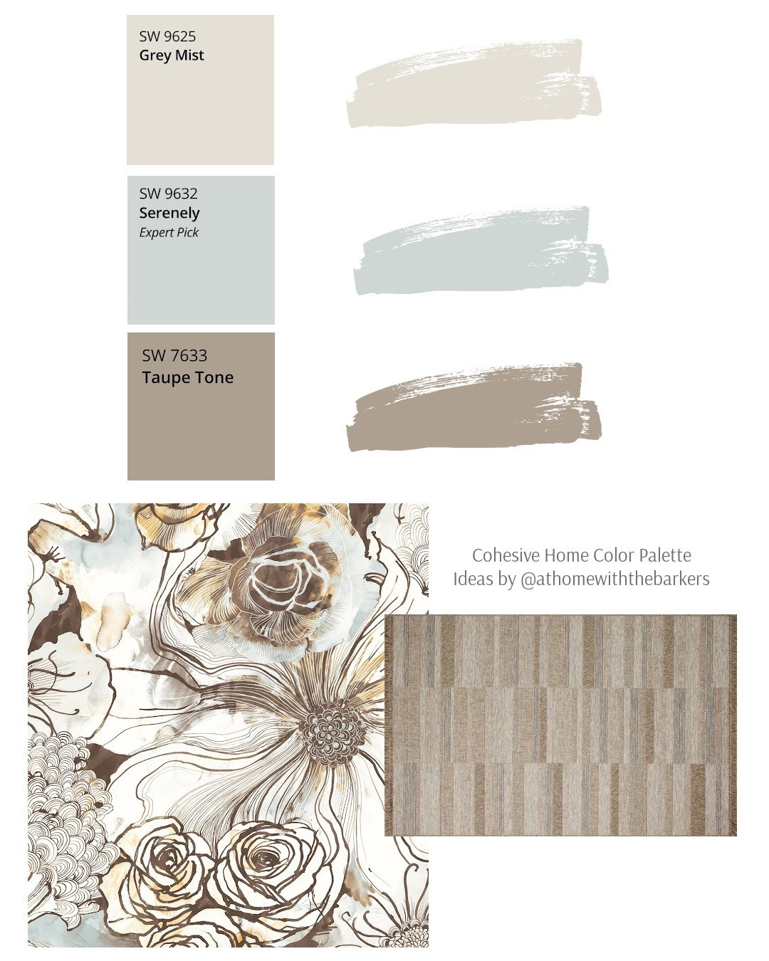 DIY Home decorating wallpaper, rug and paint color samples 

#LTKStyleTip #LTKSaleAlert #LTKHome