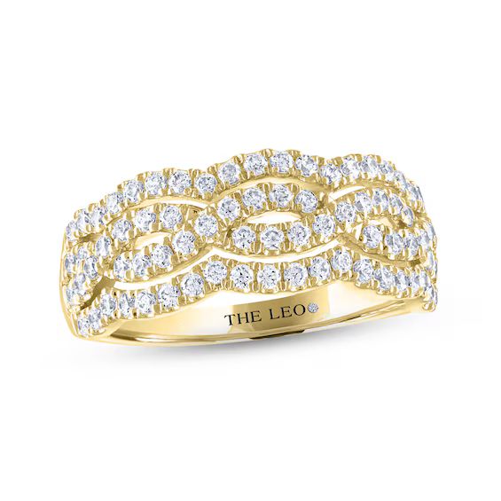 THE LEO Diamond Anniversary Band 3/4 ct tw Round-cut 14K Yellow Gold | Kay Jewelers