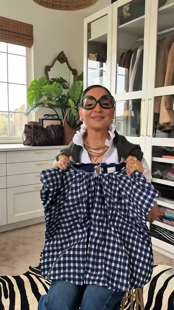 You are never too old for gingham!