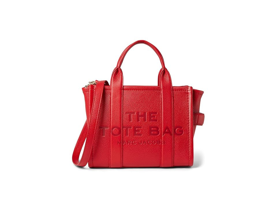 Marc Jacobs The Small Tote Handbags True Red, Leather | Zappos