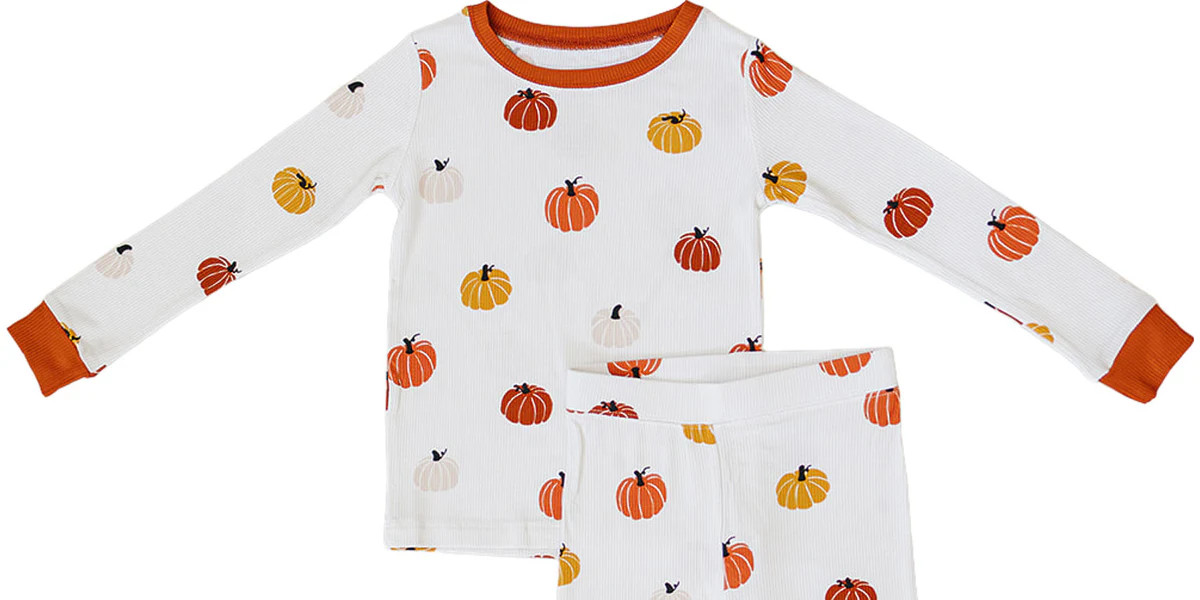 Pumpkin Bamboo Cozy Set - Perfect for Halloween Comfort | 6-12 Months to 9/10 Years Shop Now | Mebie Baby