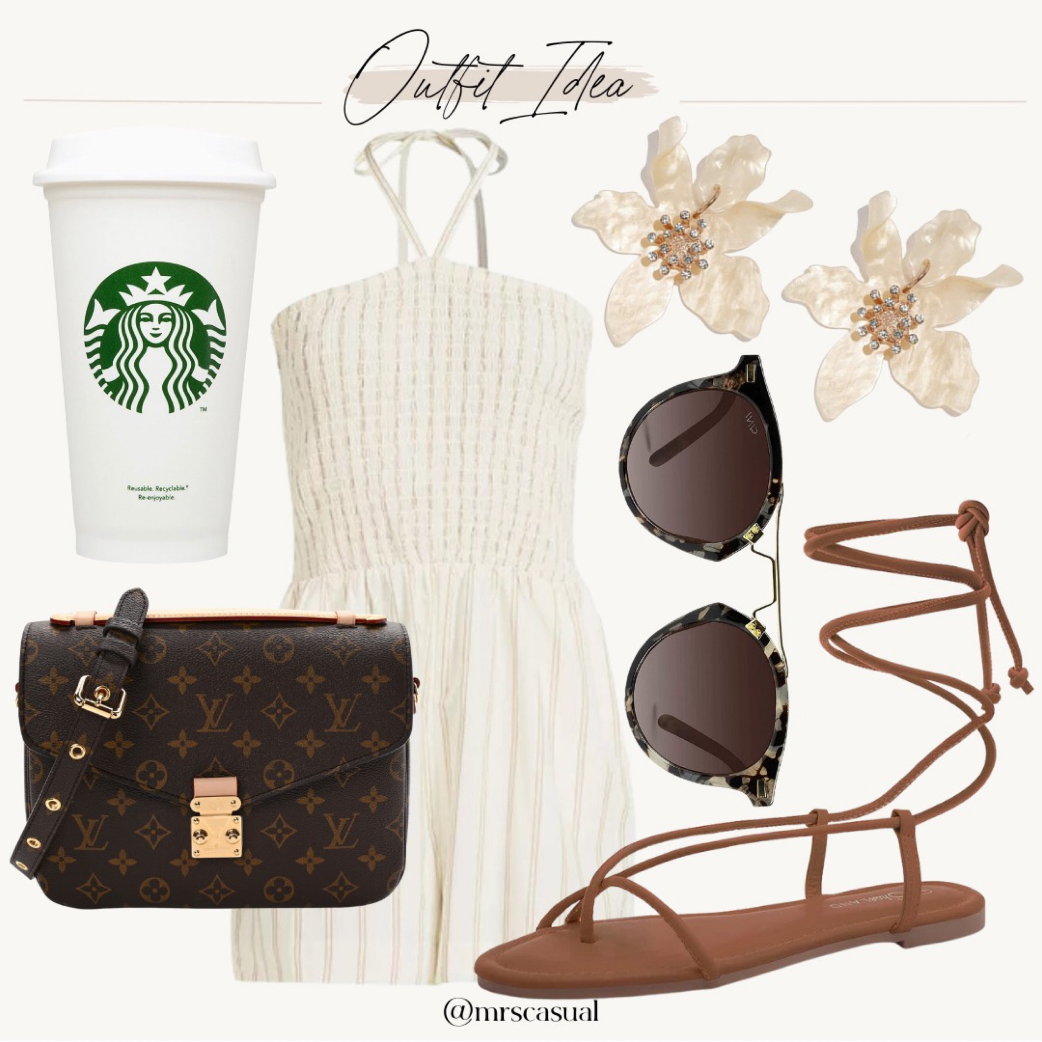 Get this super affordable romper in my closet now! Summer outfit idea. Lace up sandals 

#LTKsalealert #LTKunder50 #LTKFind