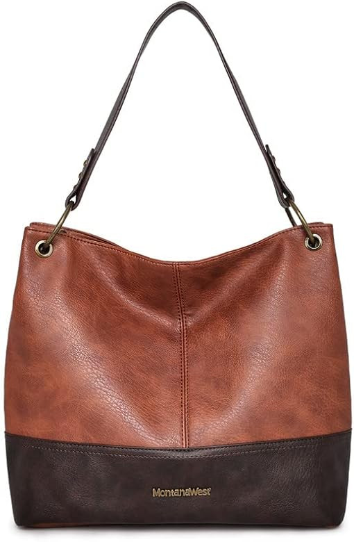 Hobo Purses and Handbags for Women Vegan Leather Top Handle Shoulder Handbags with Zipper | Amazon (US)