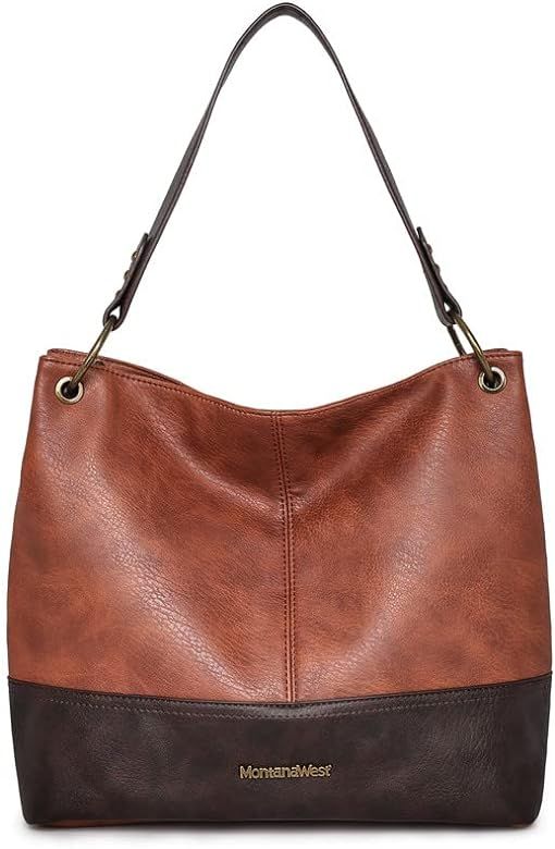 Hobo Purses and Handbags for Women Vegan Leather Top Handle Shoulder Handbags with Zipper | Amazon (US)