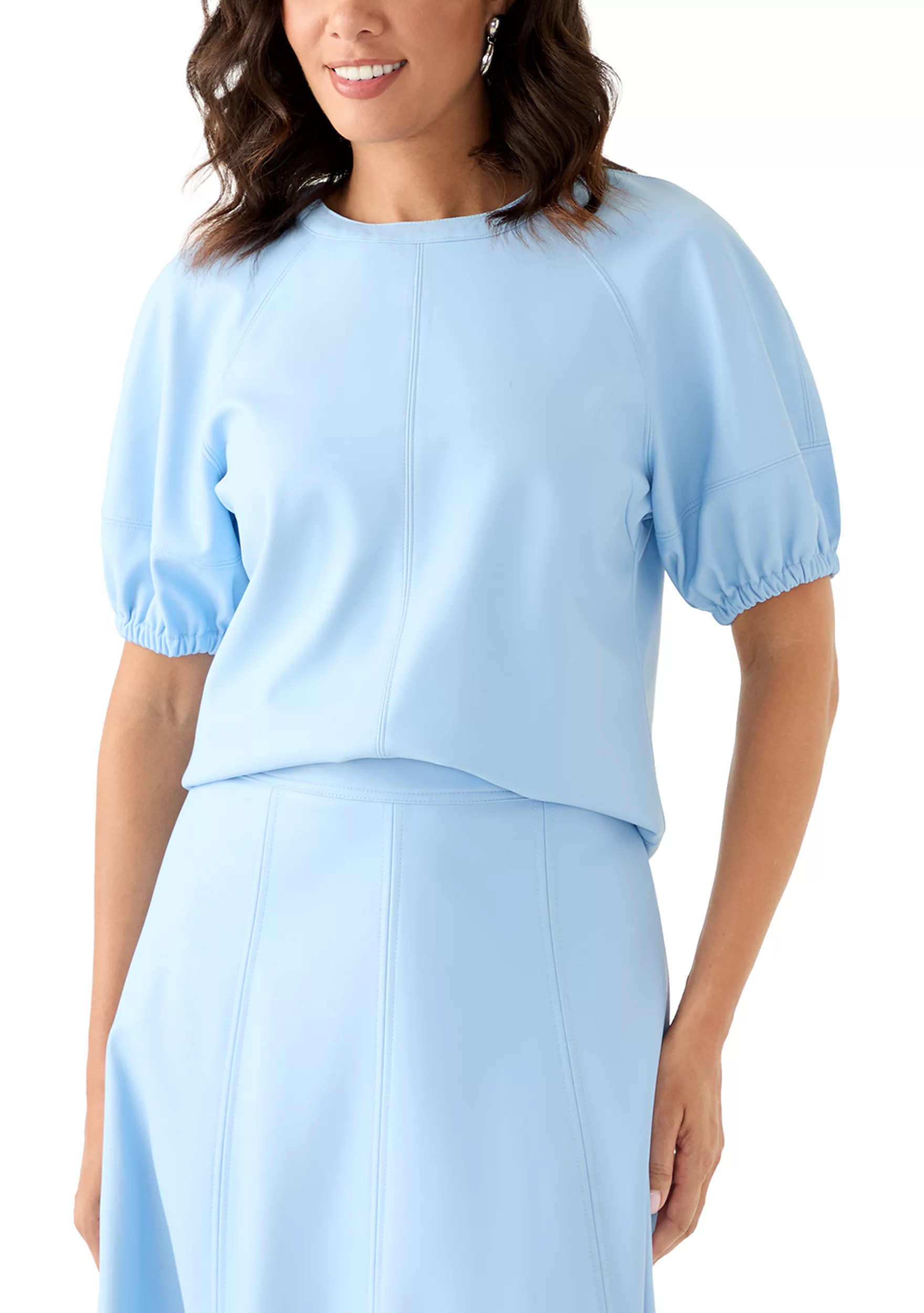 Women's Short Sleeve Leather Top | Belk