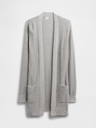 Relaxed Shaker-Stitch Open-Front Cardigan | Gap Factory