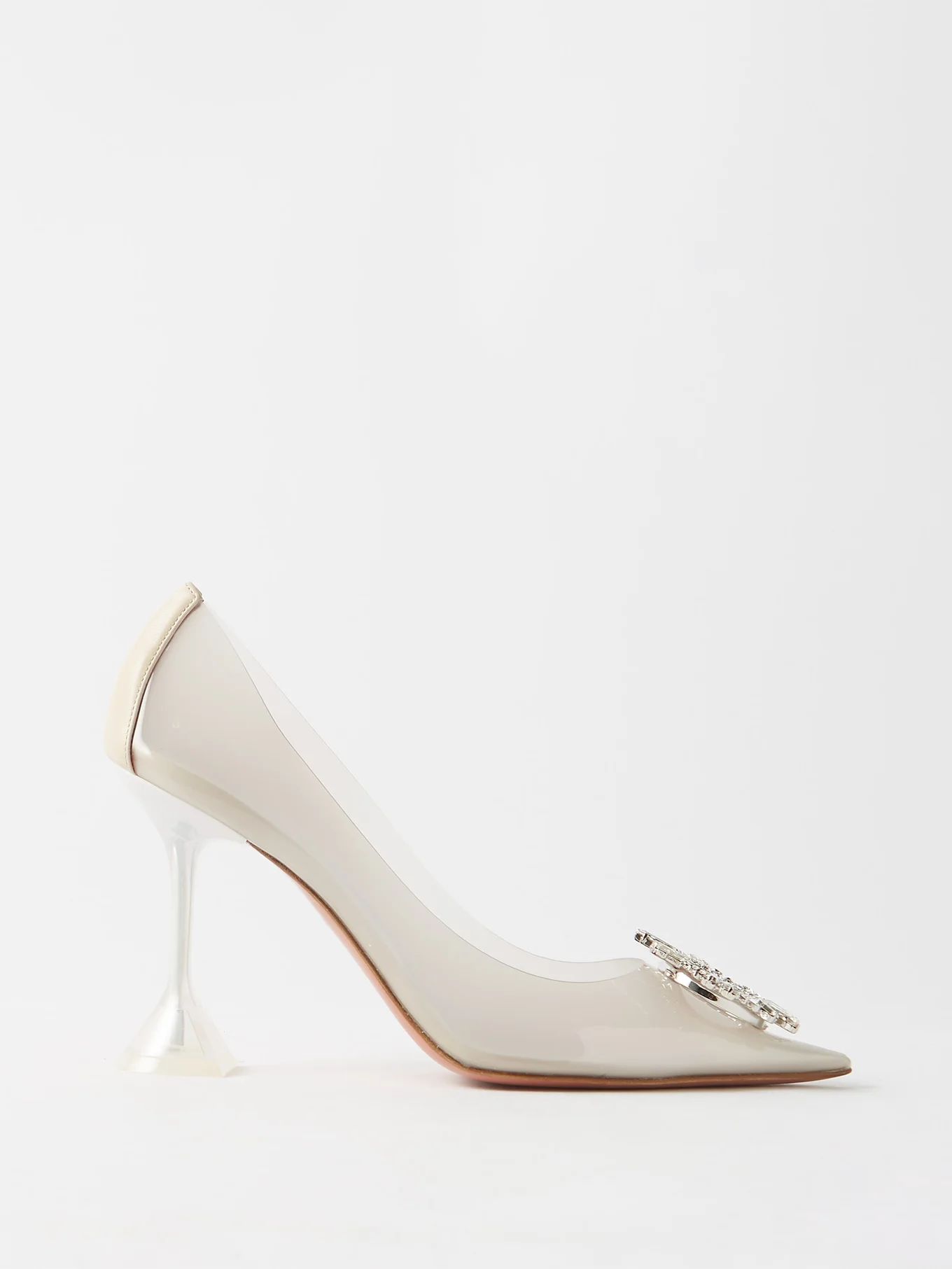 Begum 95 crystal-embellished PVC pumps | Amina Muaddi | Matches (US)