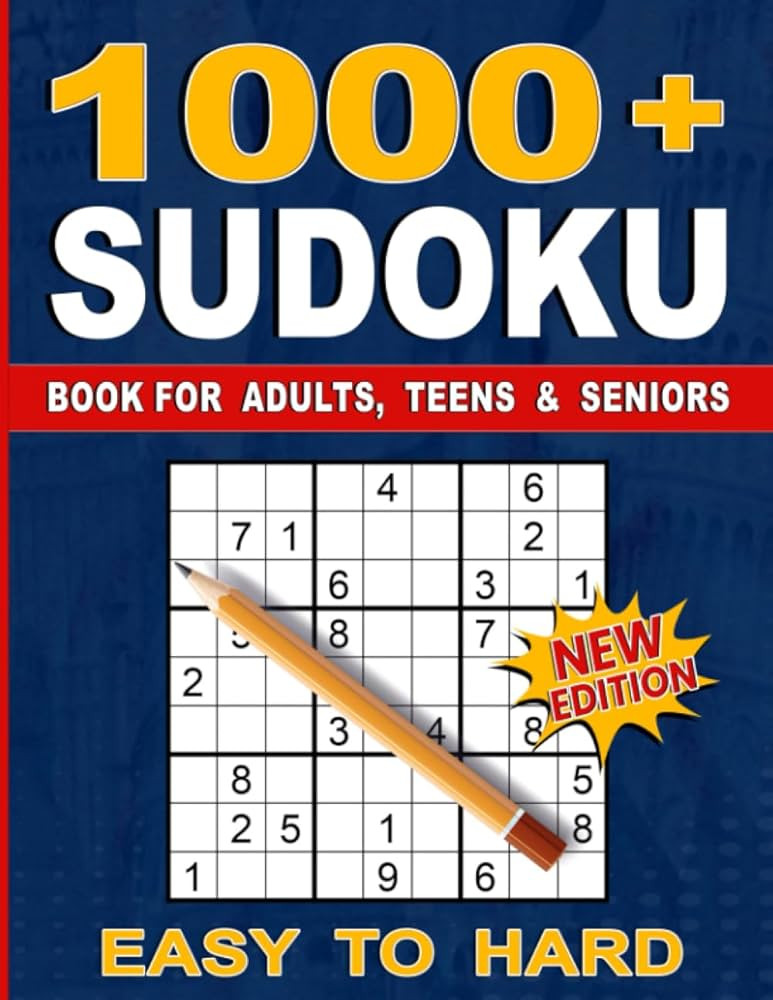 1000+ Sudoku Puzzles for Adults: A Book With More Than 1000 Sudoku Puzzles from Easy to Hard for ... | Amazon (US)