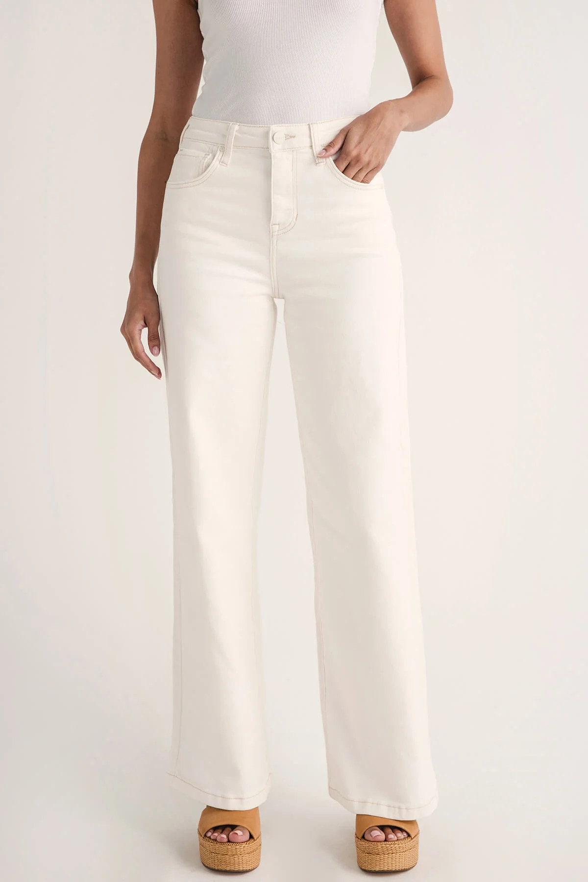 Risen Lola Wideleg Full Length Jeans | Social Threads