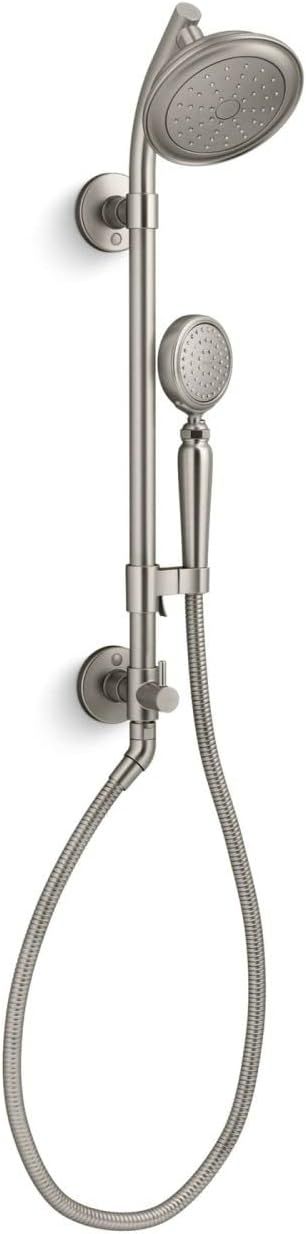 Kohler 76472-G-BN Hydrorail-S Shower Column kit with Artifacts, 1.75 gpm, Vibrant Brushed Nickel | Amazon (US)