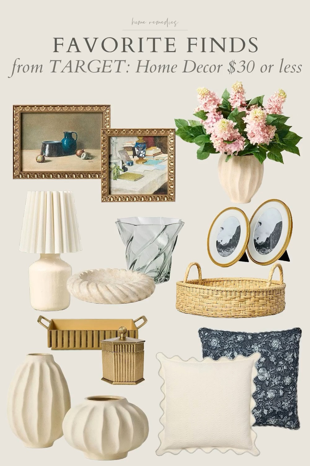 I collected some of my favorite new home decor items from Target - priced at $30 or less! Hearth & Hand, Studio McGee, Threshold, modern organic, cottage, spring decor, summer decor, home office, living room, family room, den, guest room, entryway, dining room, kitchen, home roundup

#LTKWatchNow #LTKFindsUnder50 #LTKHome