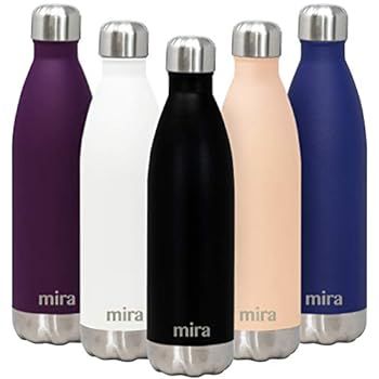 MIRA 25 Oz Stainless Steel Vacuum Insulated Water Bottle | Double Walled Cola Shape Thermos | 24 ... | Amazon (US)