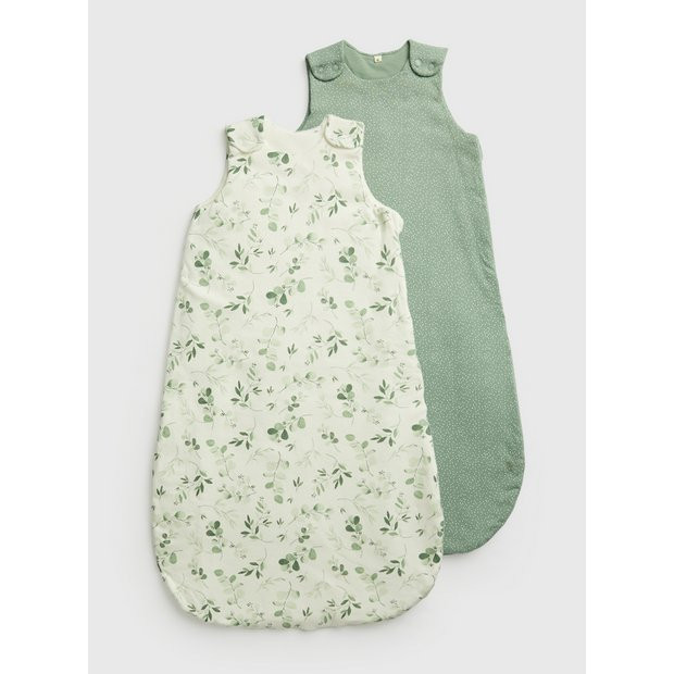 Buy Sage Green 2.5 Tog Sleeping Bags 2 Pack 0-6 Months | Sleeping bags | Tu | Tu Clothing