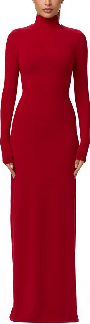 Butter Turtleneck Long Sleeve Maxi Dress | Nordstrom