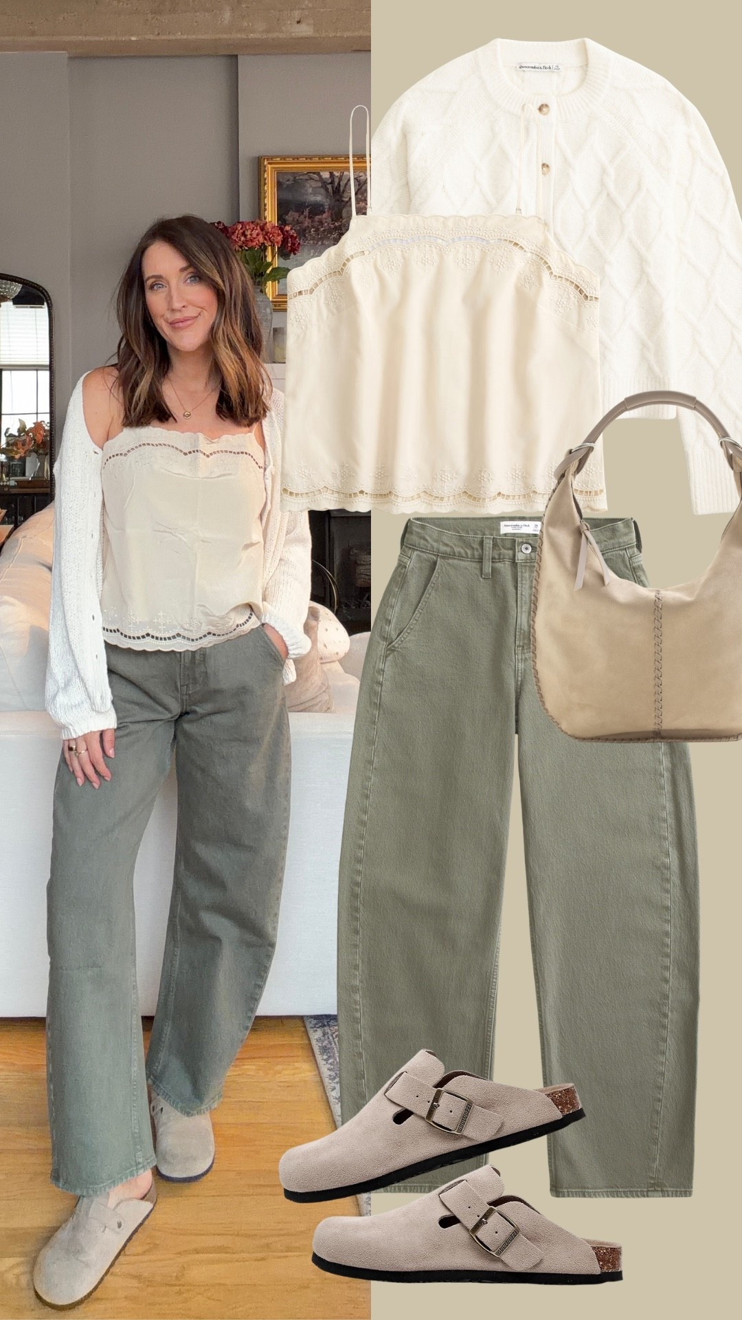 Pre fall look from @abercrombie wearing size S top and 24 denim