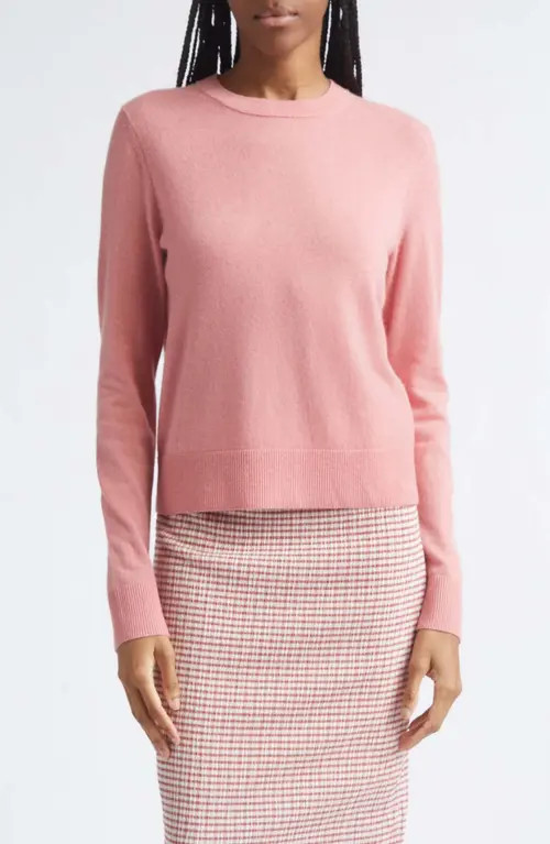 Vince Classic Crewneck Cashmere Sweater in Lotus Pink at Nordstrom, Size Large | Nordstrom