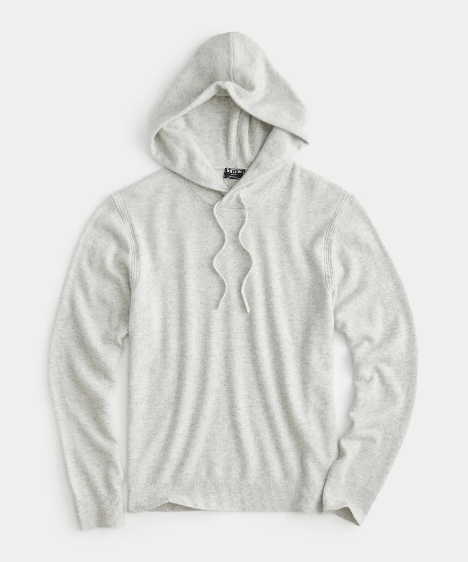 Cashmere Hoodie In Silver Grey | Todd Snyder