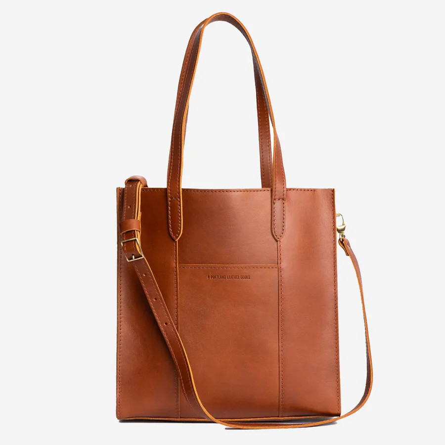 Large Lola Zipper Crossbody Tote | Portland Leather Goods (US)