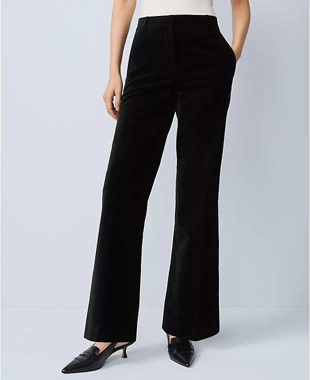 Weekend Collection Stretch Velvet Pant | Ann Taylor