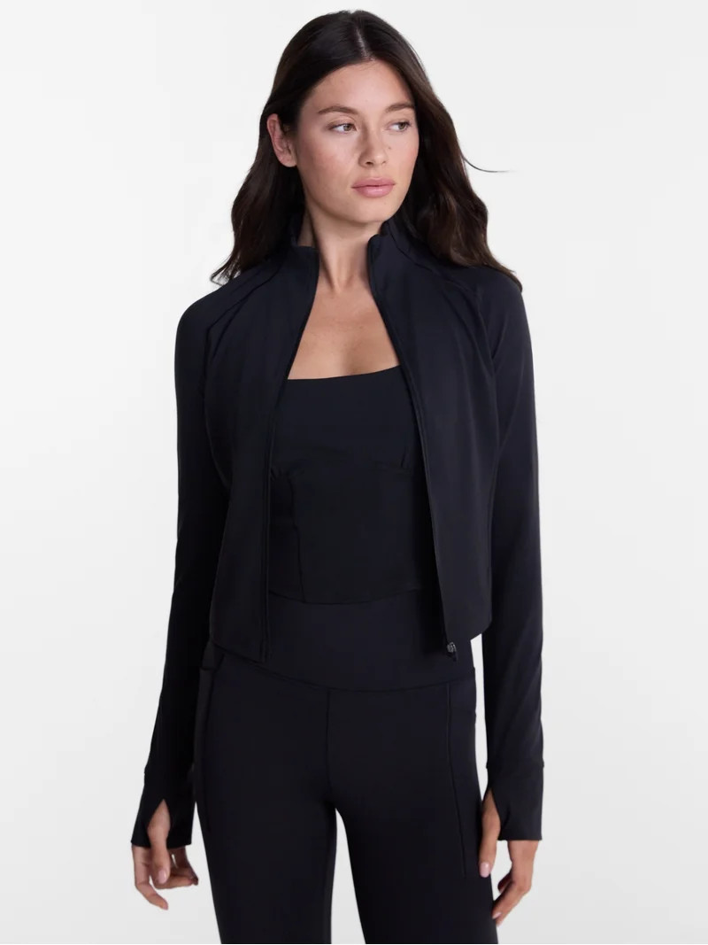 Avia Women's SoftSculpt Crop Jacket,Size XS-4X | Walmart (US)