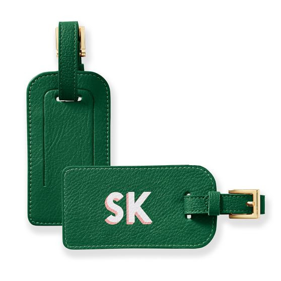 Leather Luggage Tag, Printed | Mark and Graham | Mark and Graham