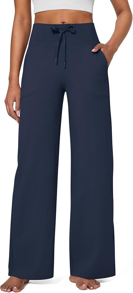 G4Free EverGoing Wide Leg Pants for Women Yoga Pants High Waist Sweatpants with Pockets Stretch L... | Amazon (US)