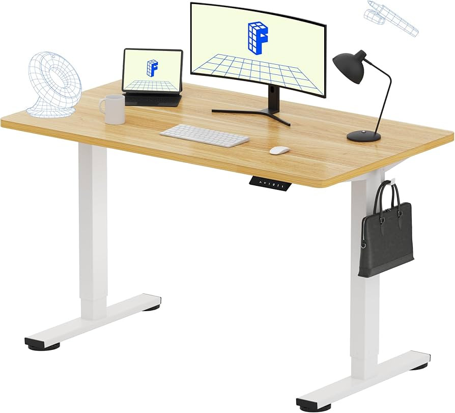 FLEXISPOT EN1 One-Piece Standing Desk, Electric Adjustable with 4 Memory Presets, 176 LBS Capacit... | Amazon (US)