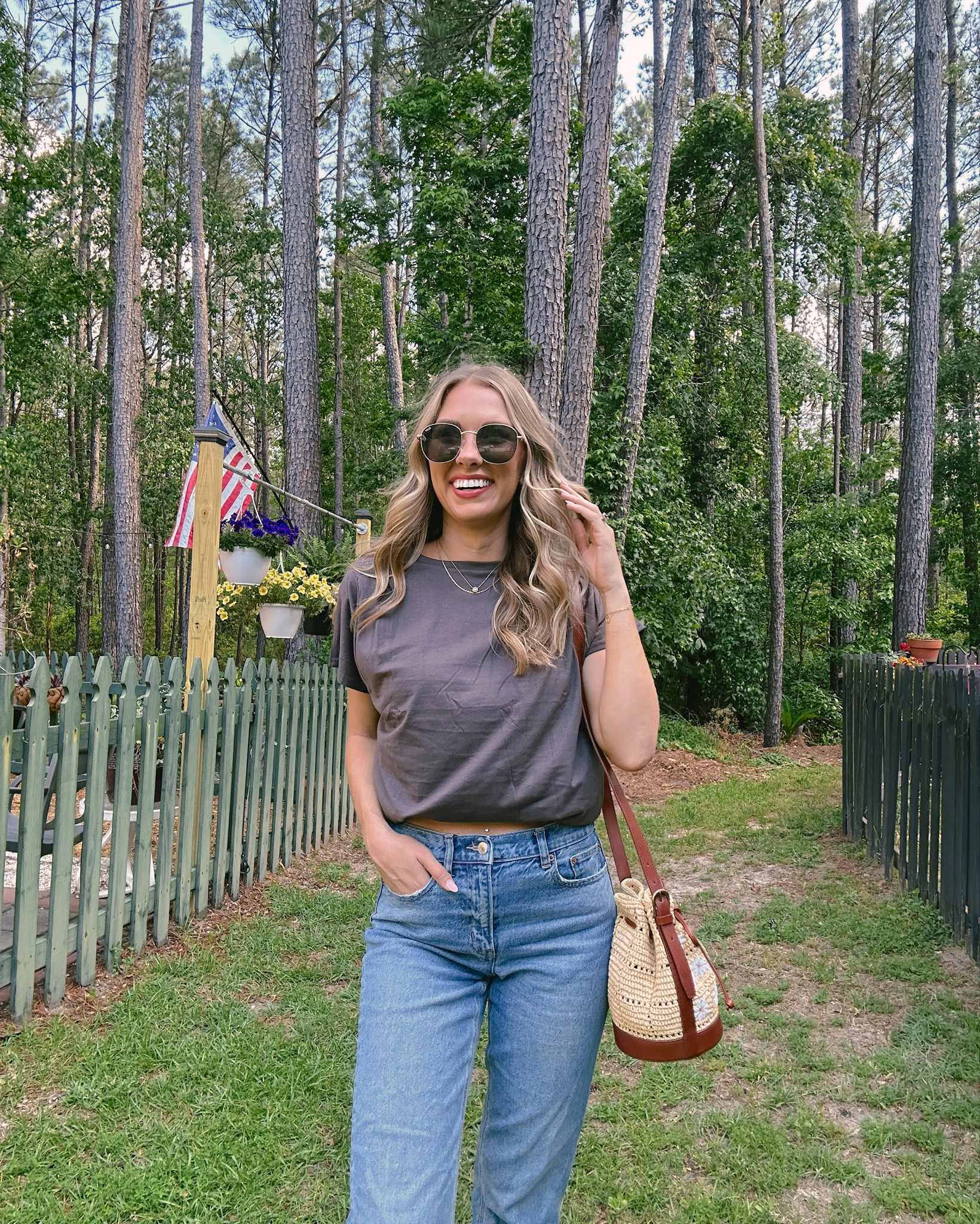 The Amazon t-shirt is a simple outfit choice that's both easy and affordable! It's made of thicker fabric that holds it's shape, yet is not too hot for summer! The fabric alsio has some stretch, comes in many colors, and costs less than $20!

Travel Outfit
Vacation Outfit
Work Outfit
Summer Outfit
Amazon

#LTKtravel #LTKworkwear #LTKitbag