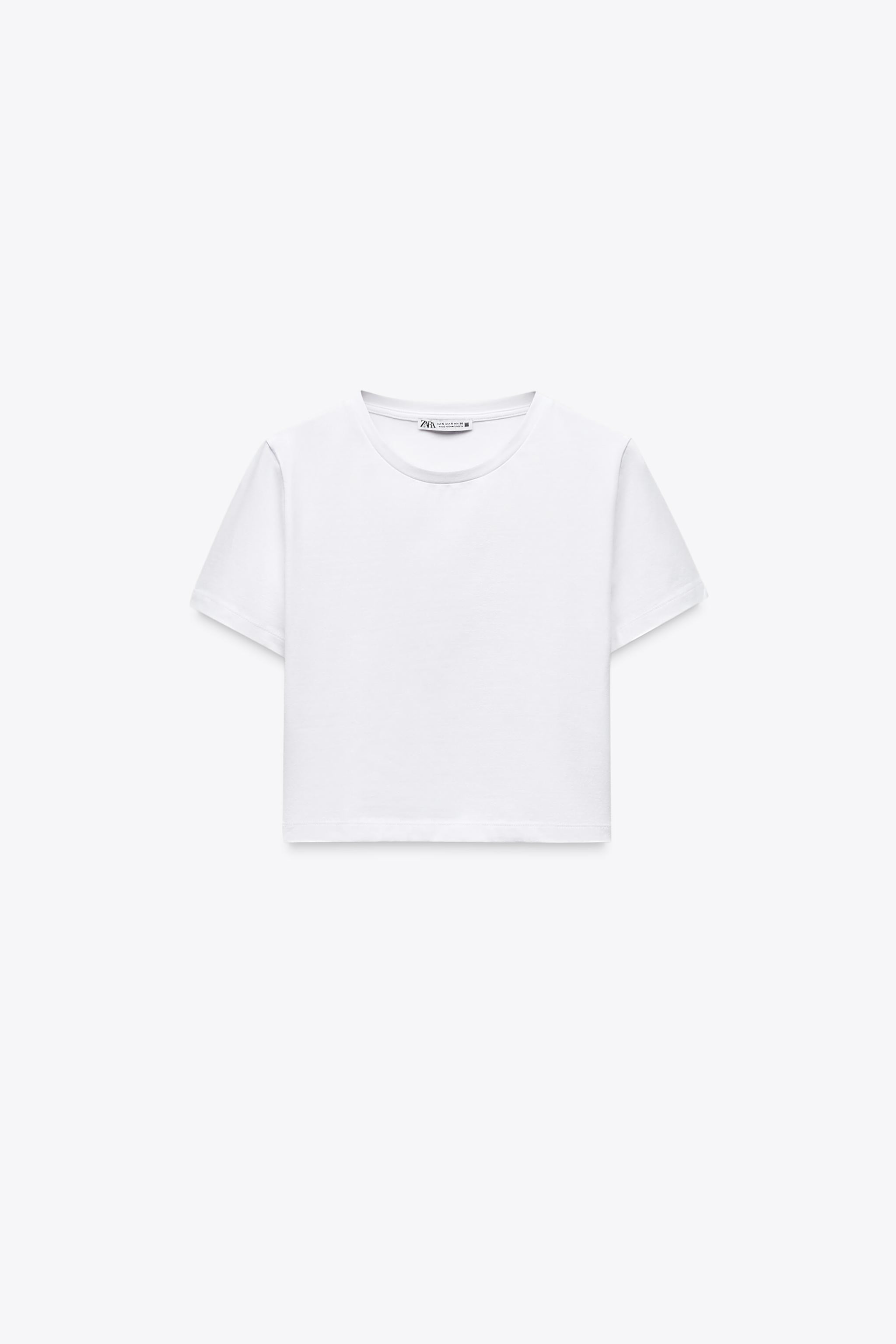 CROPPED STRETCH T-SHIRT | Zara US