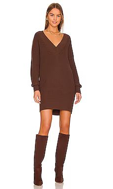 525 Varsity Sweater Dress in Mink from Revolve.com | Revolve Clothing (Global)