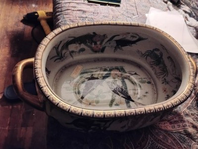 hand painted Chinese foot bath | eBay US