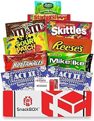 Redbox Movie Night Care Package with Popcorn, Candy and Movie Rental for College Students, Father... | Amazon (US)