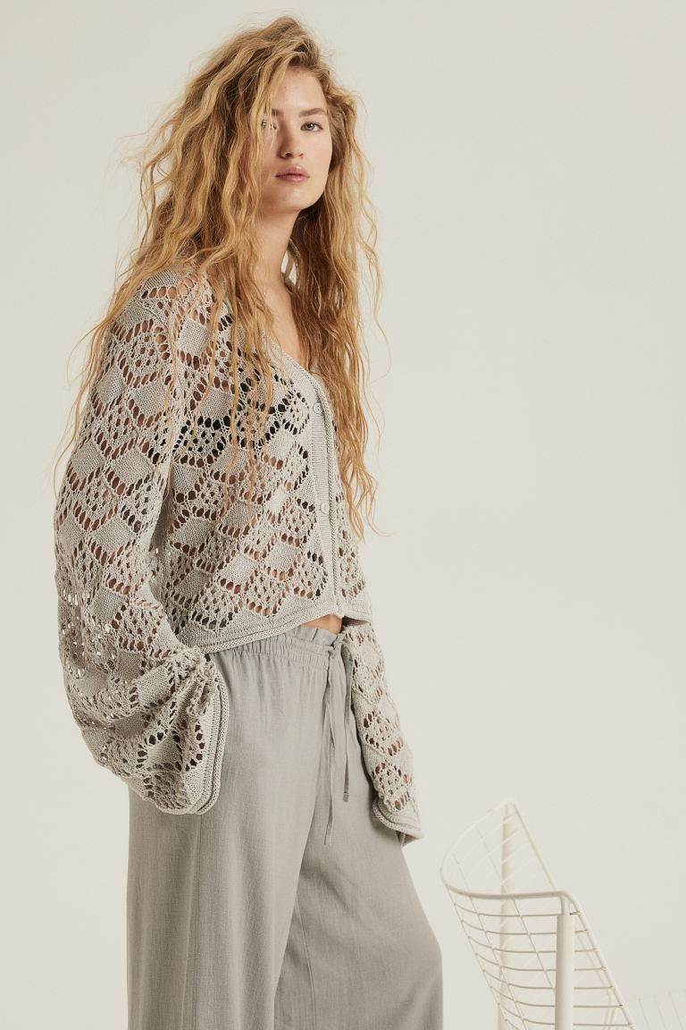 Pointelle-knit Cardigan | H&M (US + CA)