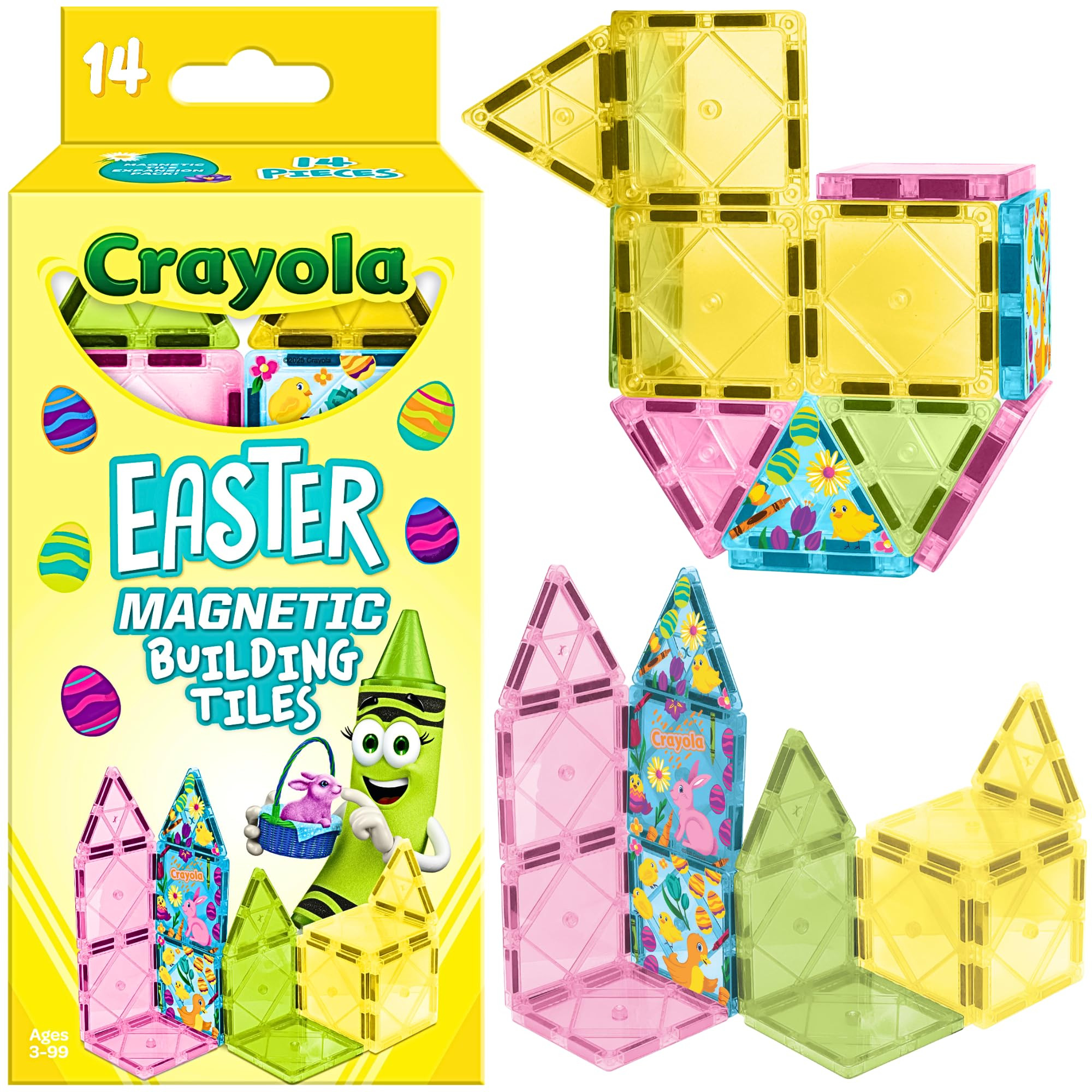 CreateOn Crayola Easter Magnetic Tile Set - STEM & Montessori Building & Educational Toys for Kid... | Amazon (US)