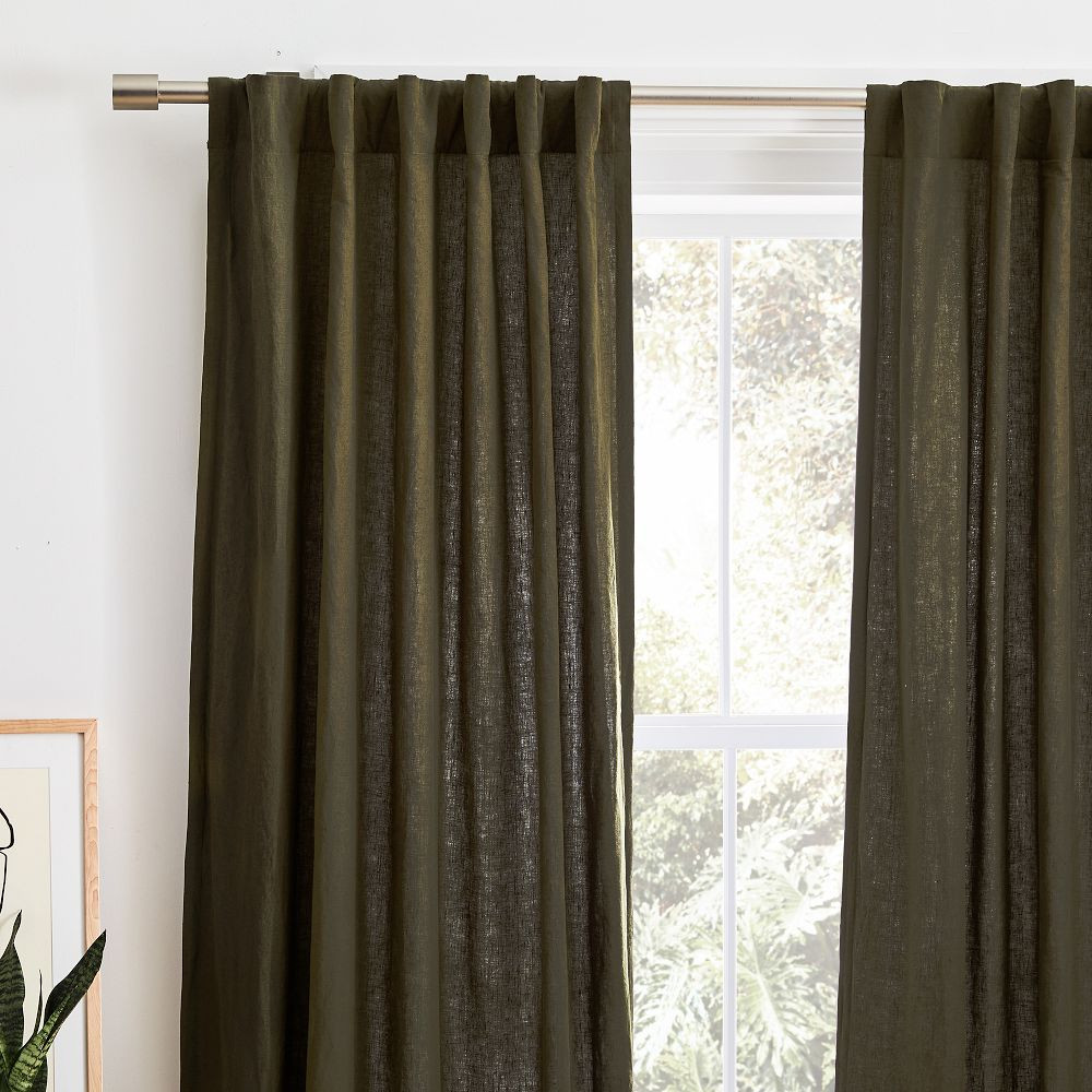 European Flax Linen Curtain | West Elm (US)