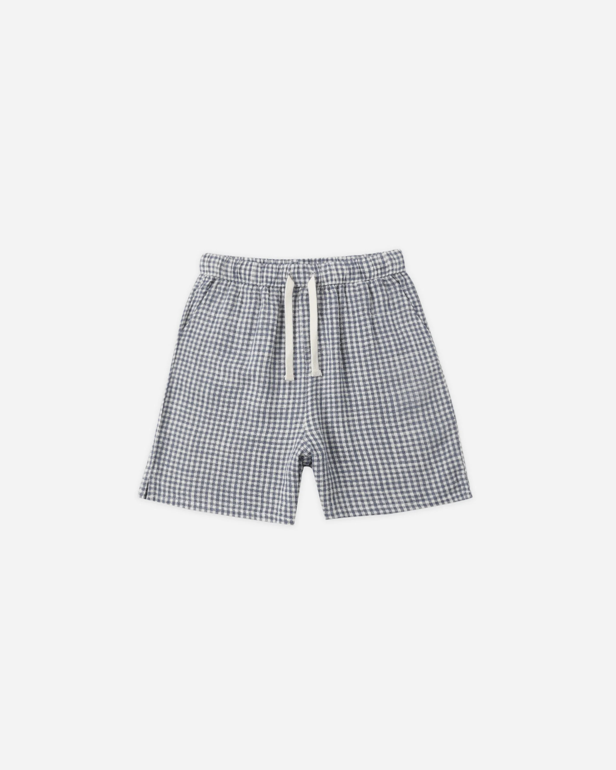 Perry Short Marine Gingham | Rylee + Cru