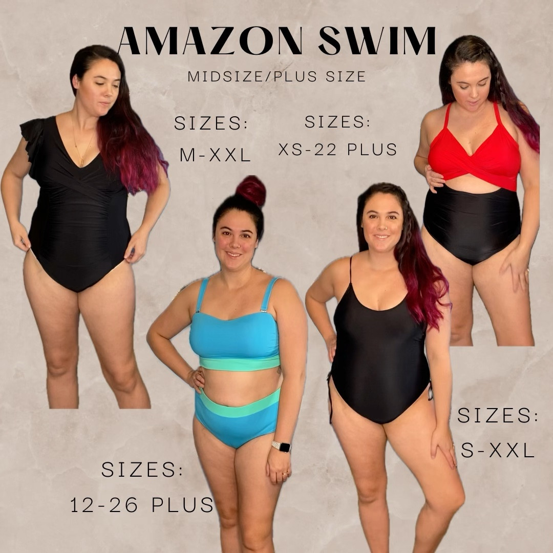 Midsize and plus size swimwear from Amazon. I love these styles on my size 16 body. 

#LTKswim #LTKmidsize #LTKplussize