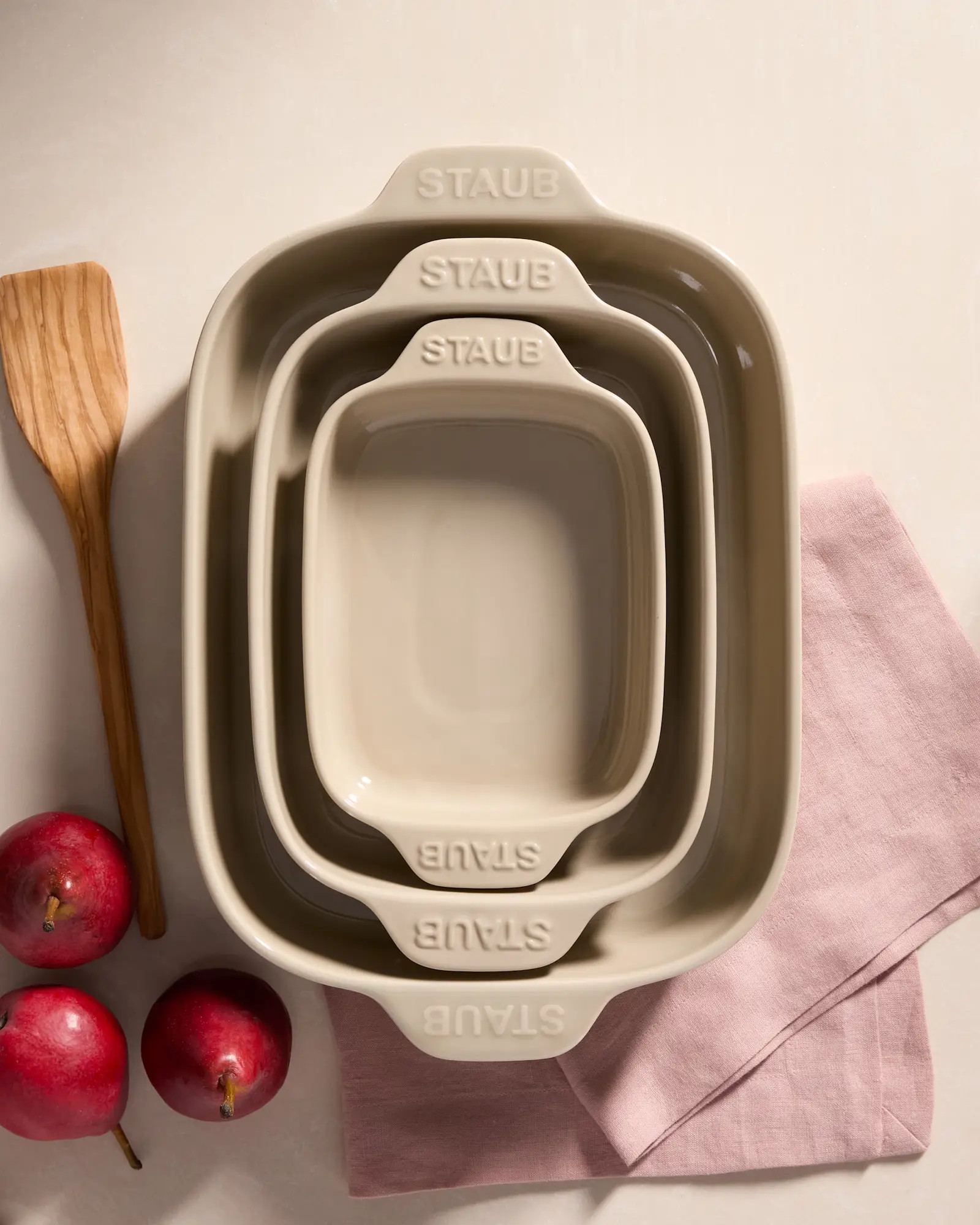 Stoneware Rectangular Baking Dishes, Set of 3 by STAUB | Quince