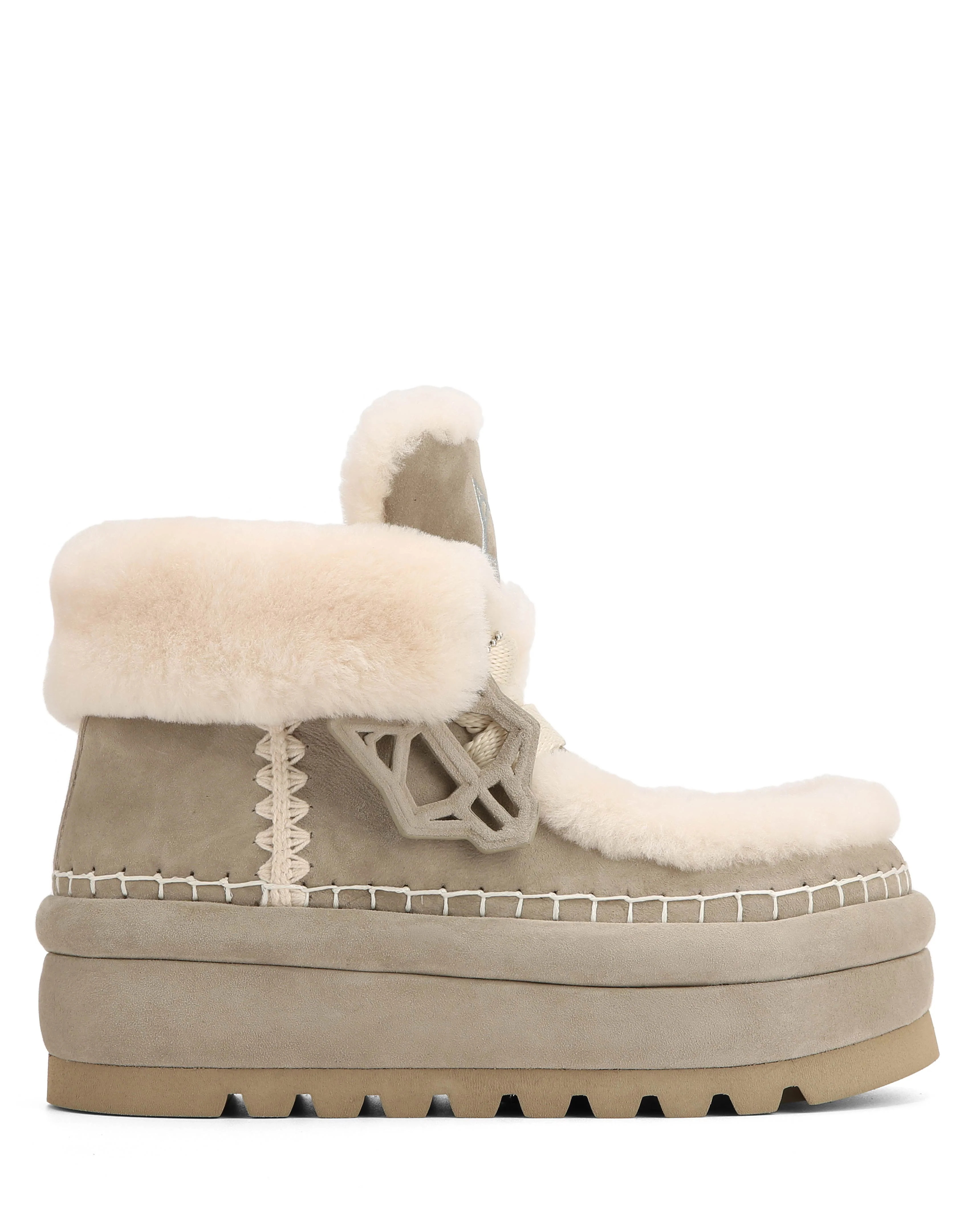 Bambi Yetti Stone Suede | Naked Wolfe