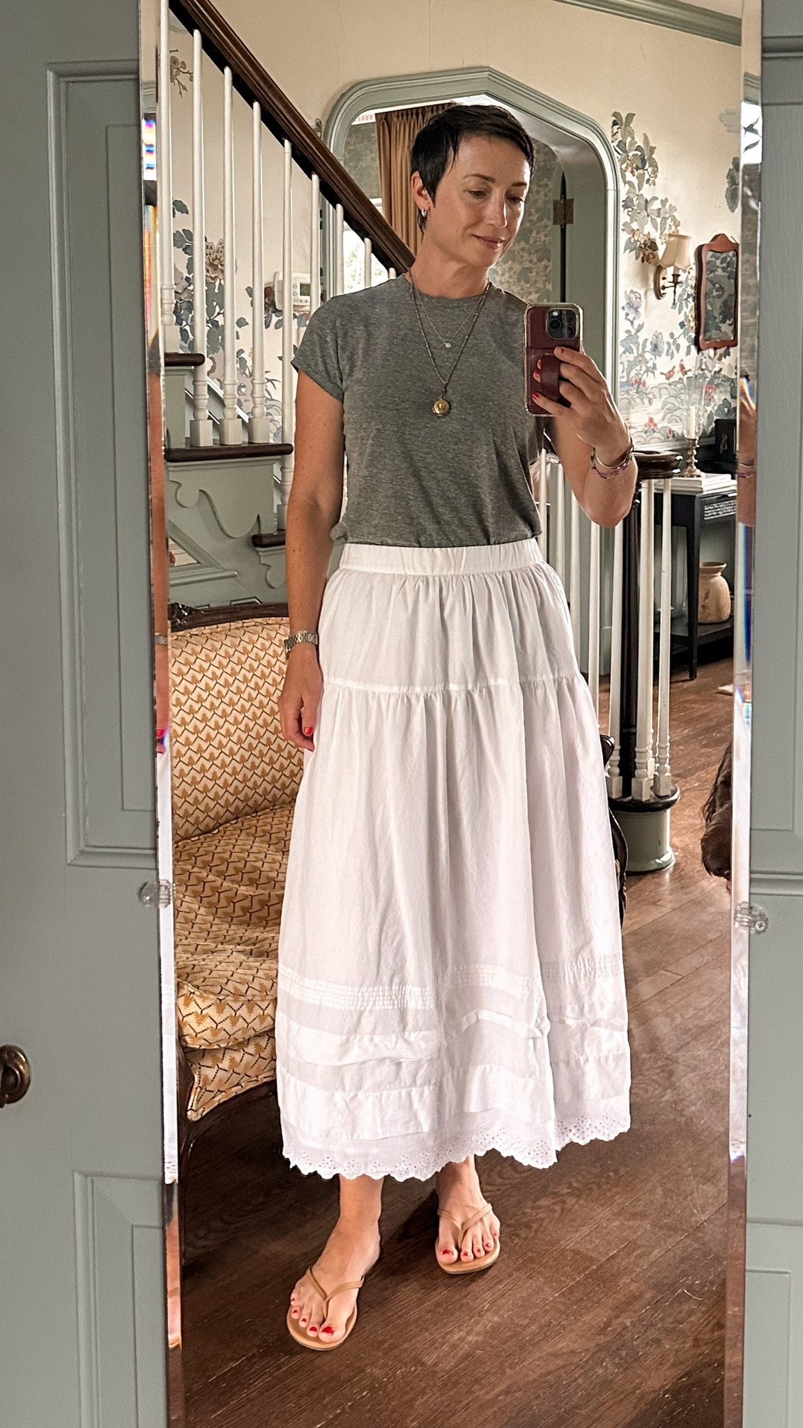 Nothing more timeless than a white maxi skirt with beautiful details.

#LTKootd #LTKSaleAlert