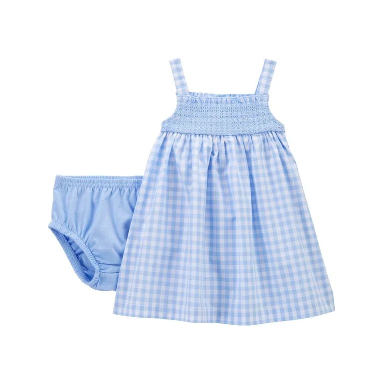 Carter's Child of Mine Baby Girl Dress, 2-Piece, Sizes 0/3-24 Months | Walmart (US)