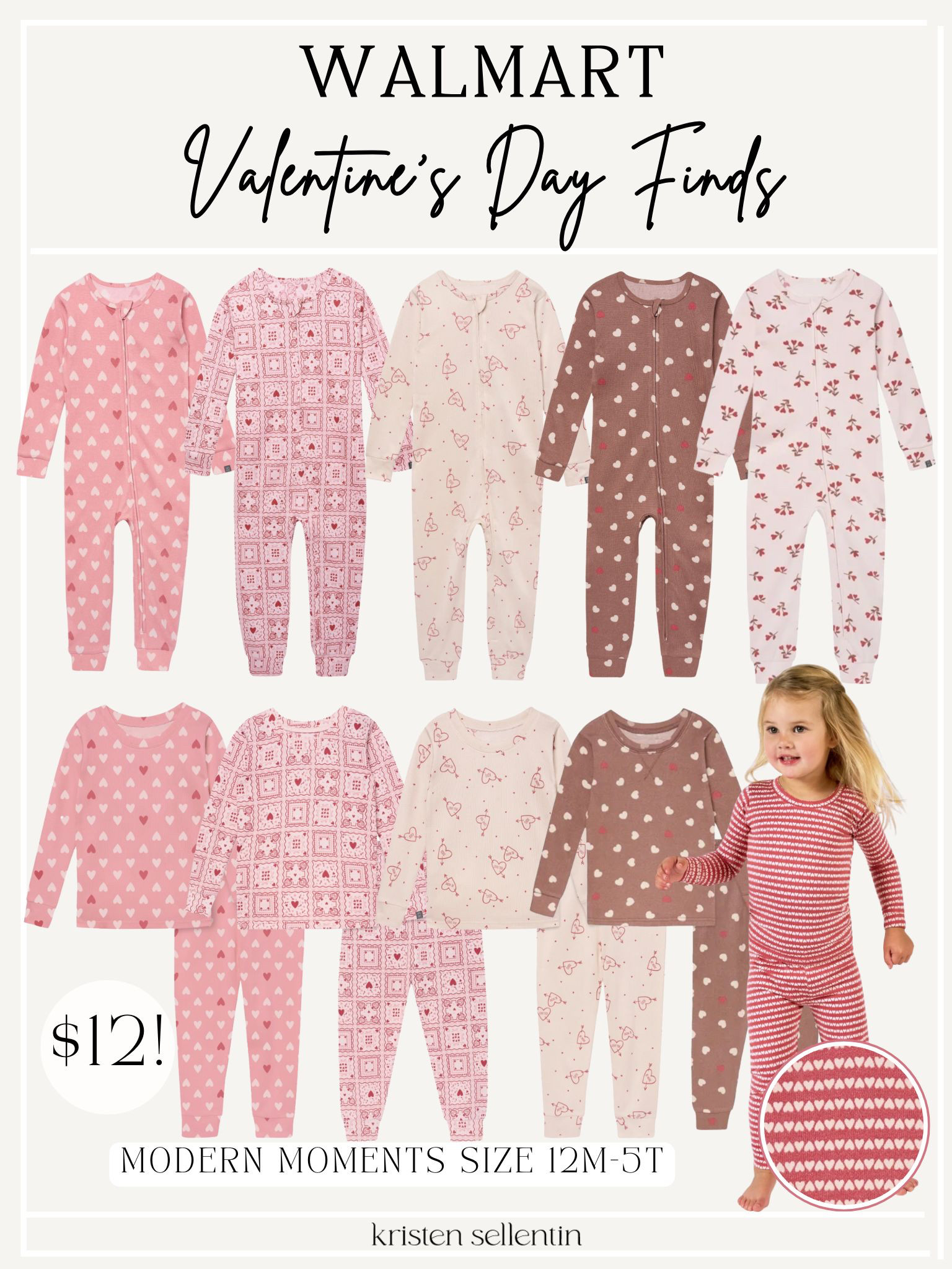 Walmart Modern Moments Valentine's Day Pajamas 12M-5T! So cute and only $12! 

 

#LTKSeasonal #LTKBaby #LTKKids