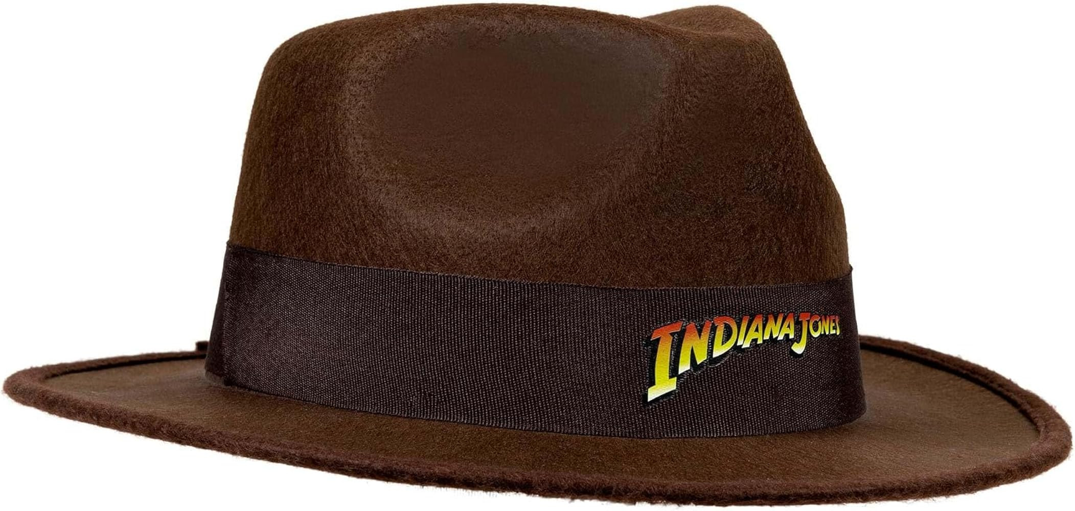 Jazwares INDIANA JONES Adult Hat - One-Size-Fits-All Felt Fedora with Brown Band and Logo Ribbon | Amazon (US)