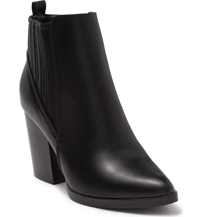 Jade Leather Block Heel Bootie | Nordstrom Rack
