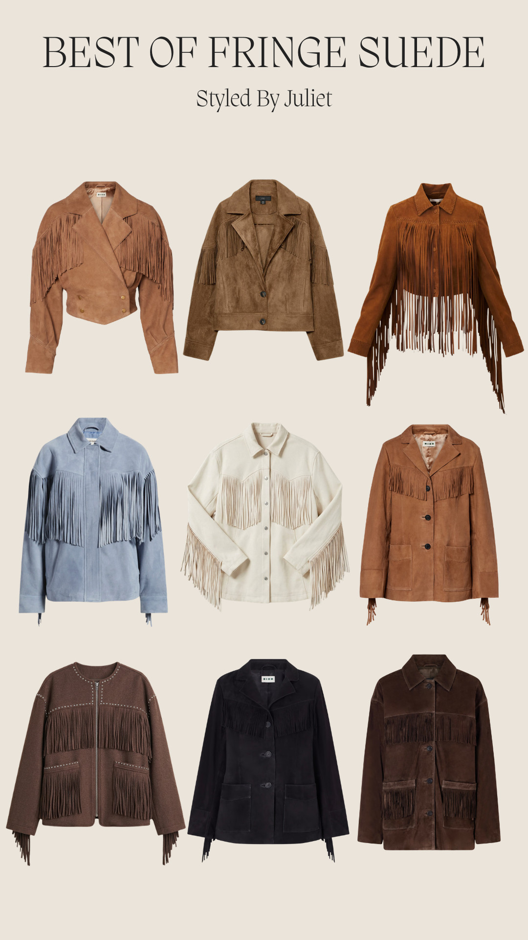 Best of Fringe Suede Jackets Edit
Transitional Layers, Spring Jacket, Spring Colours, Spring Trend 

 #LTKFestival #LTKSeasonal #LTKTravel