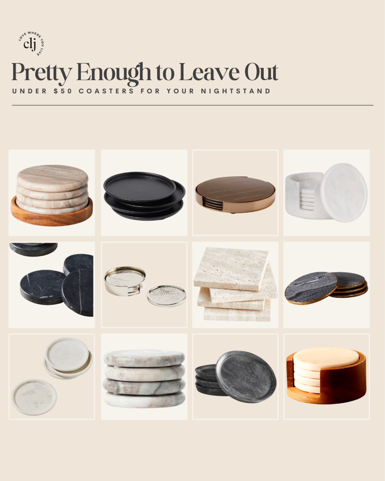 Coasters under $50!

#LTKfindsunder50 #LTKstyletip #LTKhome