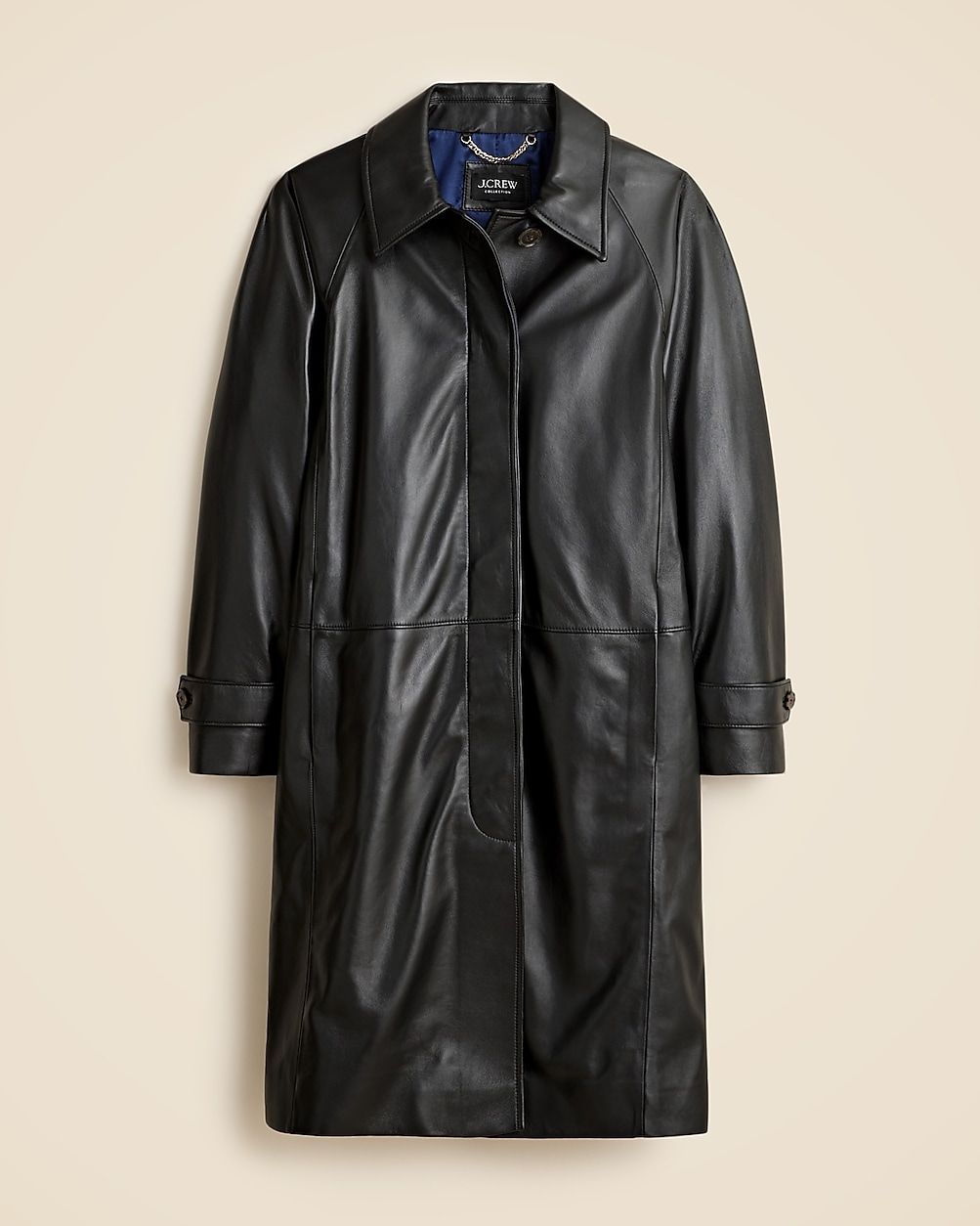 Pre-order Collection trench coat in leather | J. Crew US