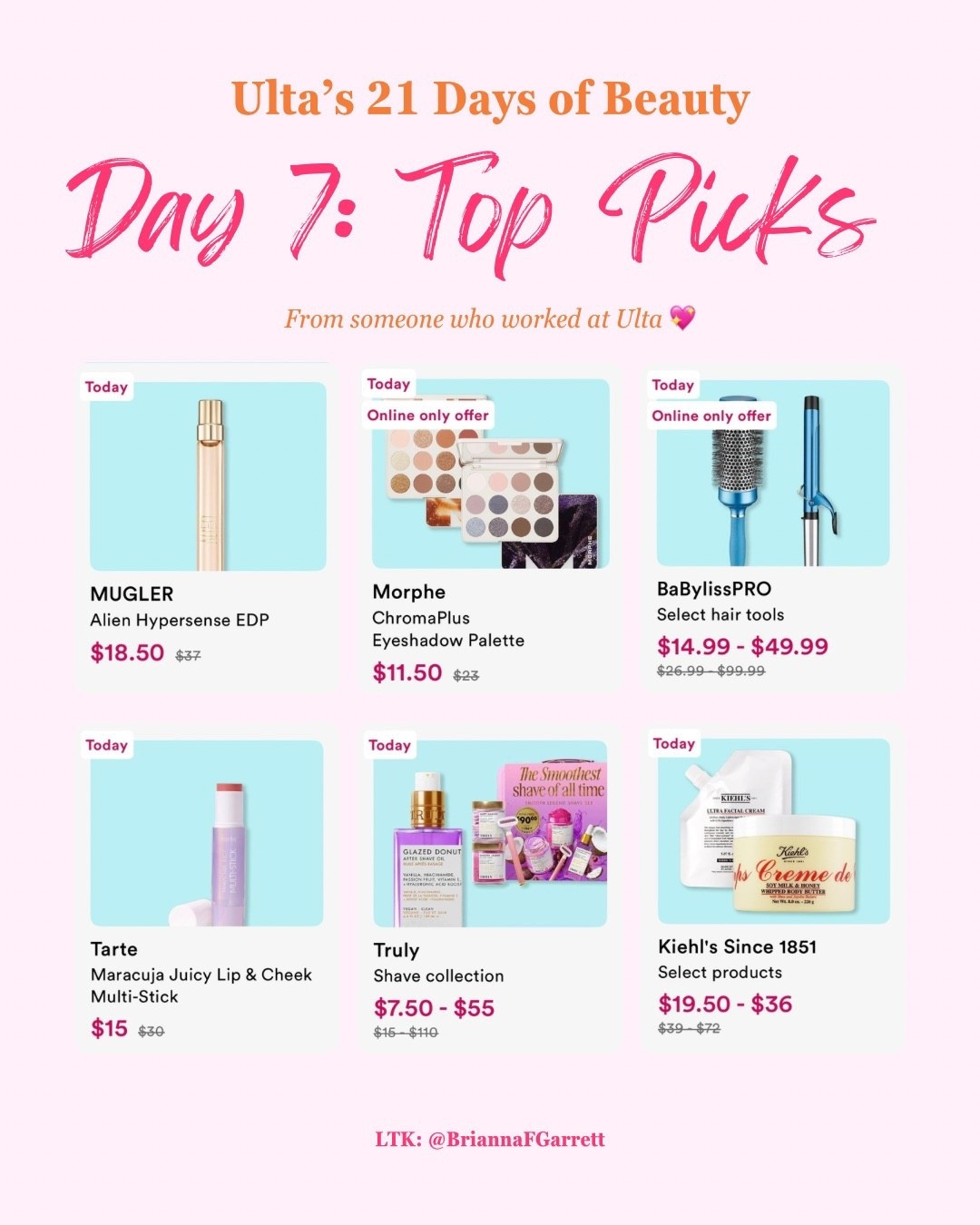 Ulta’s 21 Days of Beauty Day 7 deals 👀

Some really good deals in today’s lineup across fragrance, makeup, hair, and skincare. Sharing the standout picks from today’s sale as someone who used to work at Ulta. 🩷🧡

Everything from today is linked here for easy shopping. 🛍️💕

#LTKSaleAlert #LTKBeauty #LTKSpringSale
